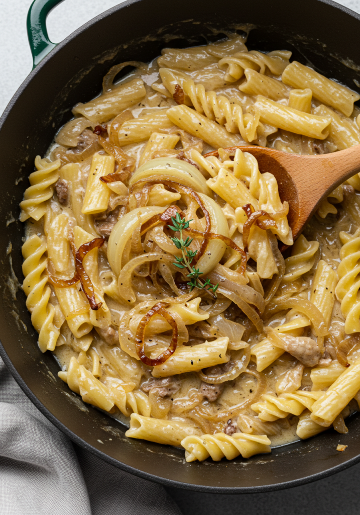 One Pot French Onion Pasta