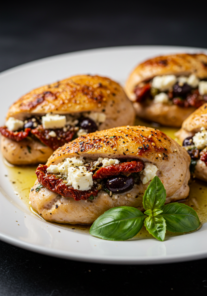 Mediterranean Stuffed Chicken Breasts