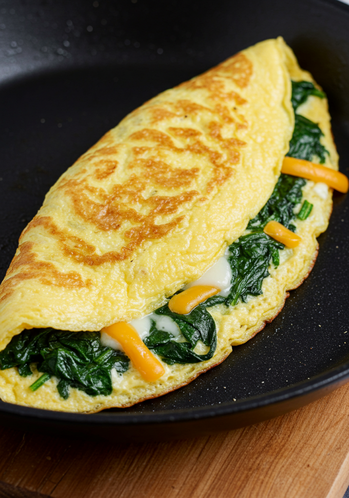 Spinach & Cheese Omelette