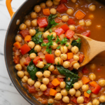 Healthy One Pot Tomato and Chickpea Stew