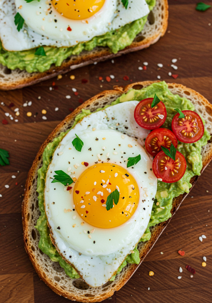 California-Style Fried Egg Avocado Toast