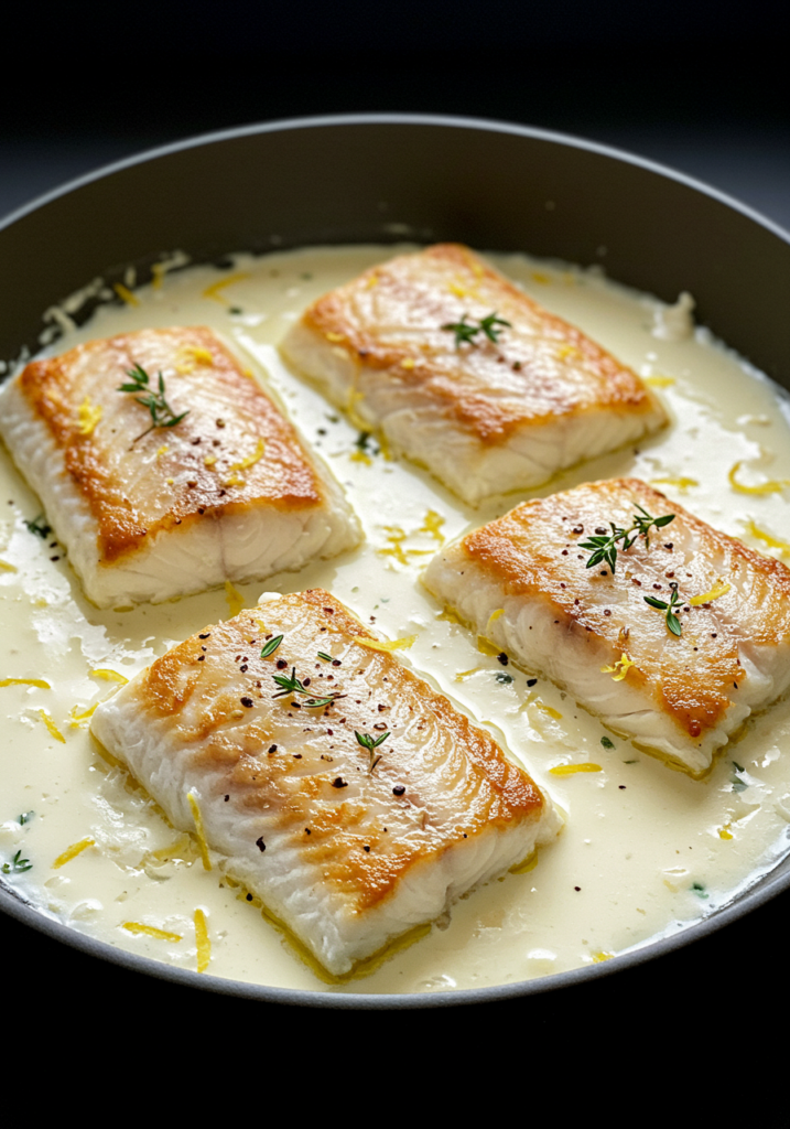 Baked Cod in Coconut Lemon Cream