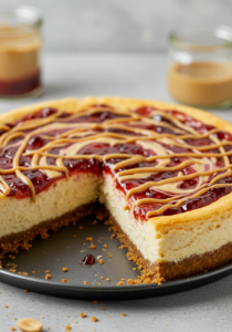 Peanut Butter and Jelly Cheesecake