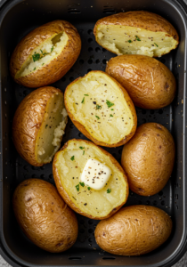 Air fryer baked potatoes