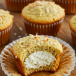 coconut and pineapple cottage cheese muffins