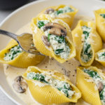 Creamy Garlic Mushroom Stuffed Shells