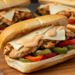 Chicken Cheese Steak Sandwiches