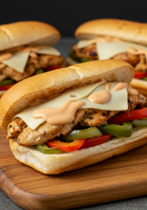 Chicken Cheese Steak Sandwiches