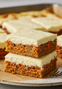 Carrot Cake Cheesecake Bars