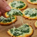Spinach Cheese Crisps