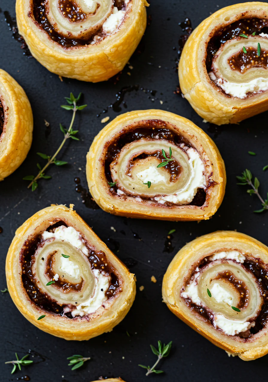 Fig and Goat Cheese Pinwheels